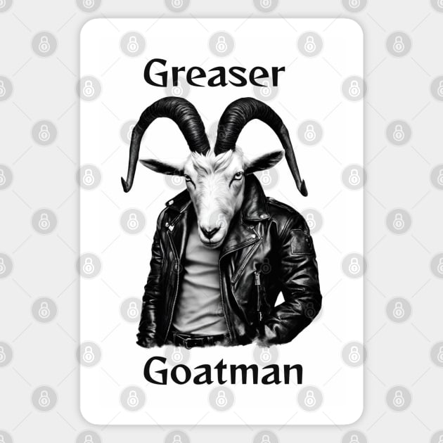 The Greaser Goatman Magnet by Cryptids, Creeps, And Conspiracy